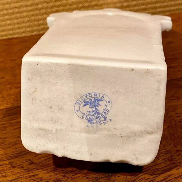 Antique 1920s Victoria Carlsbad Austrian Porcelain Wall Match Strike - Picture 6 of 6